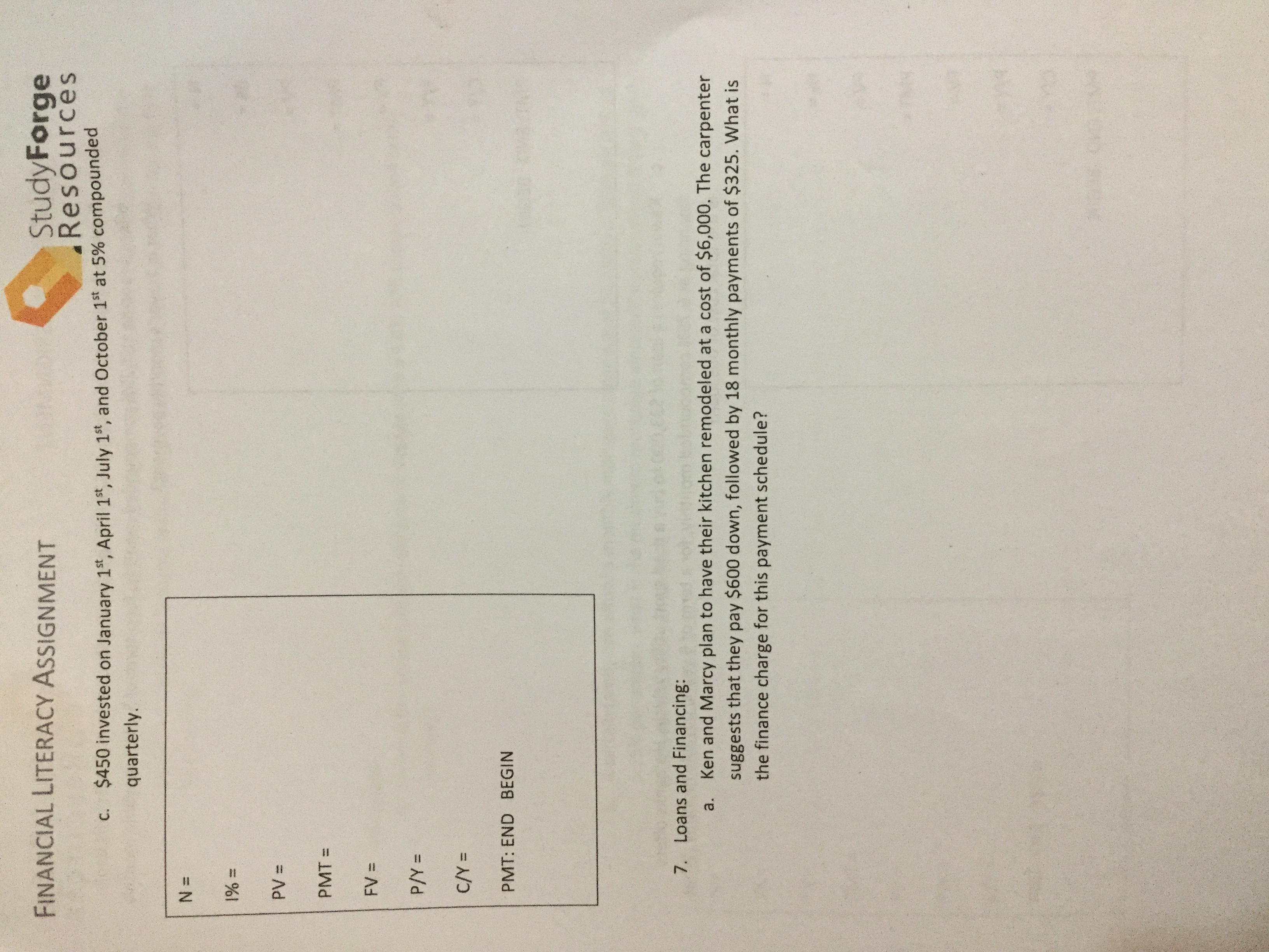 Can someone please help me with my financial