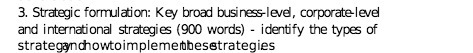 3. Strategic formulation: Key broad