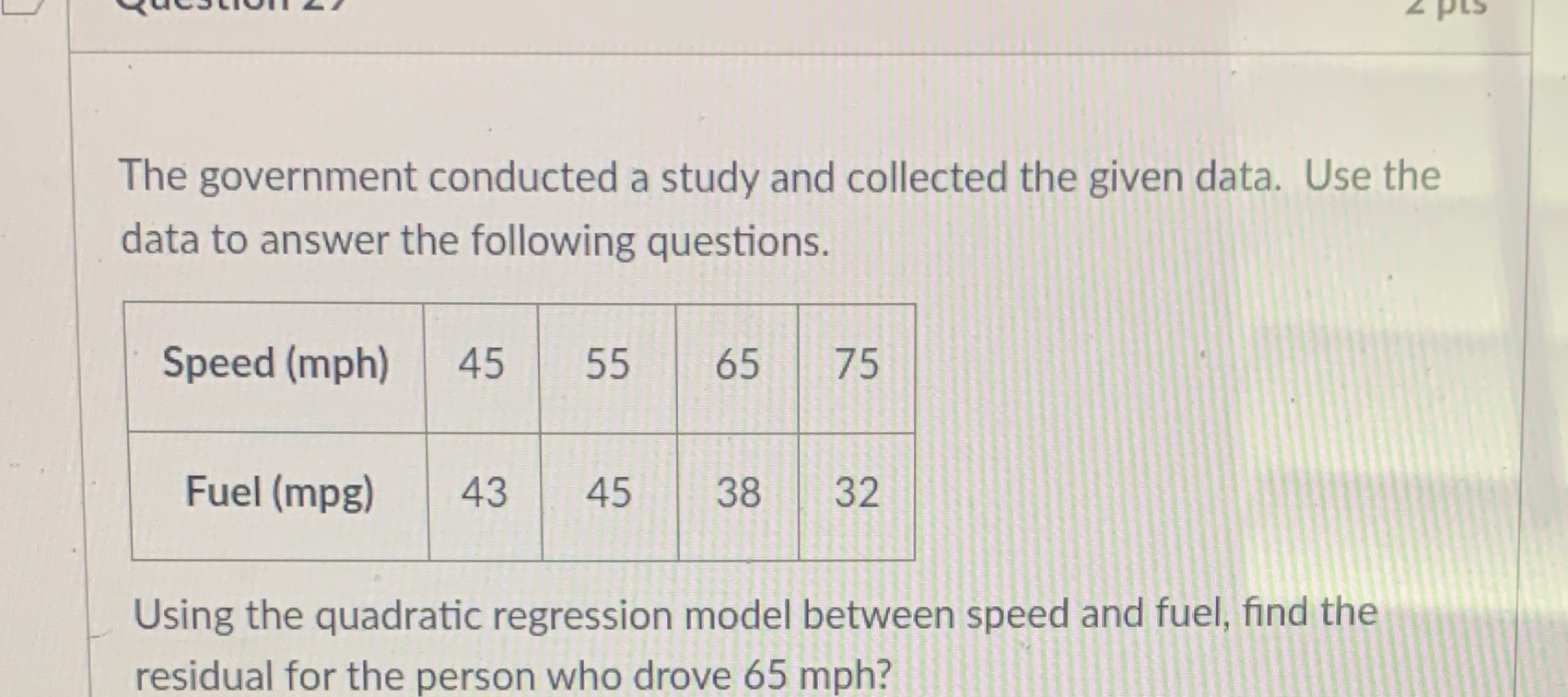 4 PLS The government conducted a study and