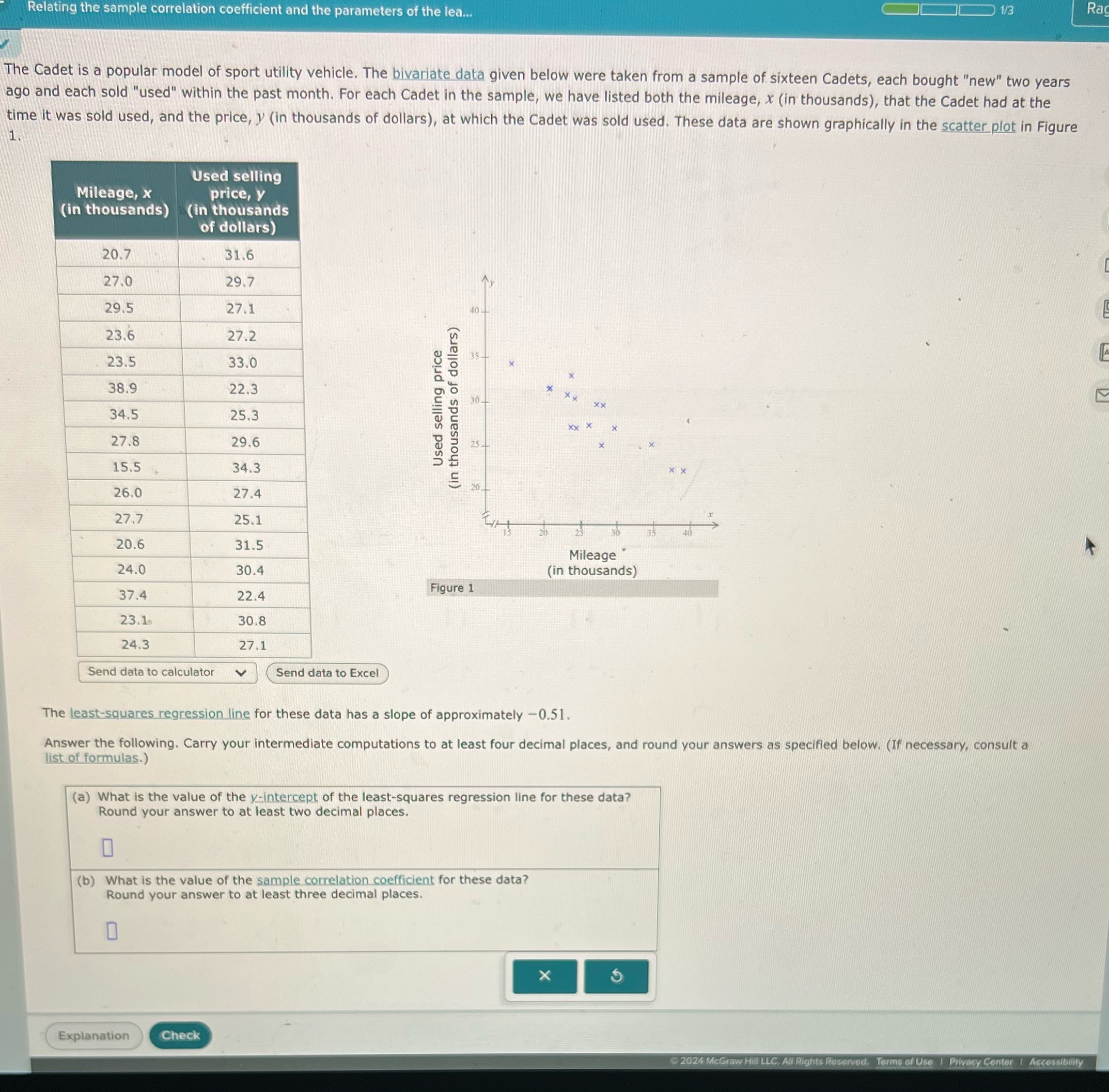 Relating the sample correlation coefficient and