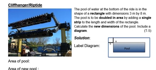 Cliffhanger/Riptide The pool of water at the