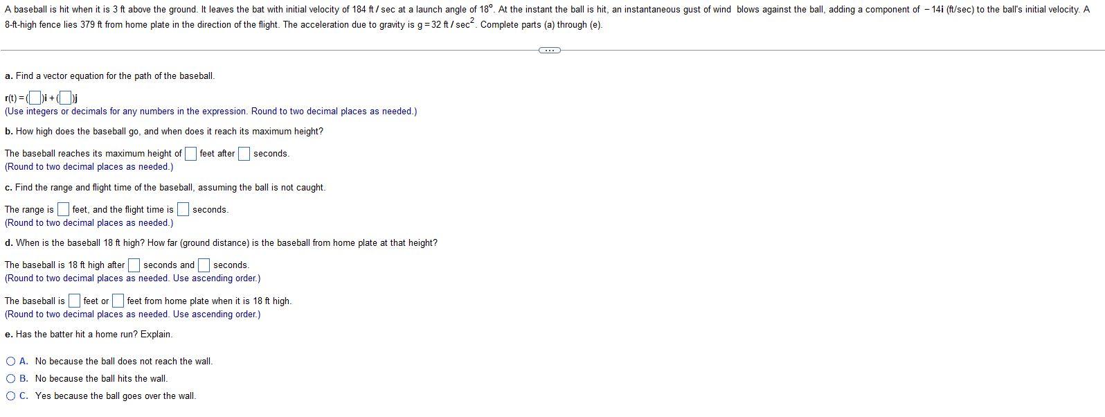 A baseball is hit when it is 3 it above the