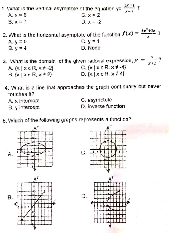 Graphing Rational Function (2 ACTIVITIES) Please