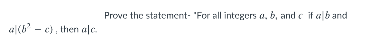 I would like to know the steps for proving the