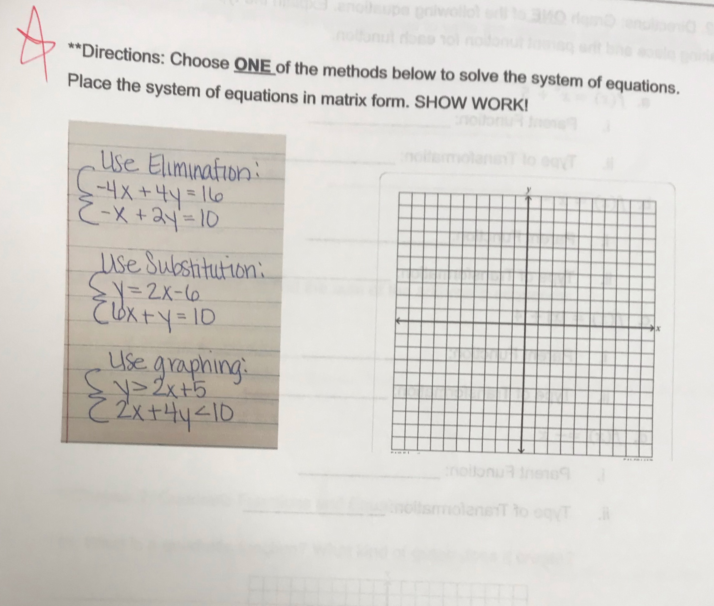 nolfonut **Directions: Choose ONE of the methods