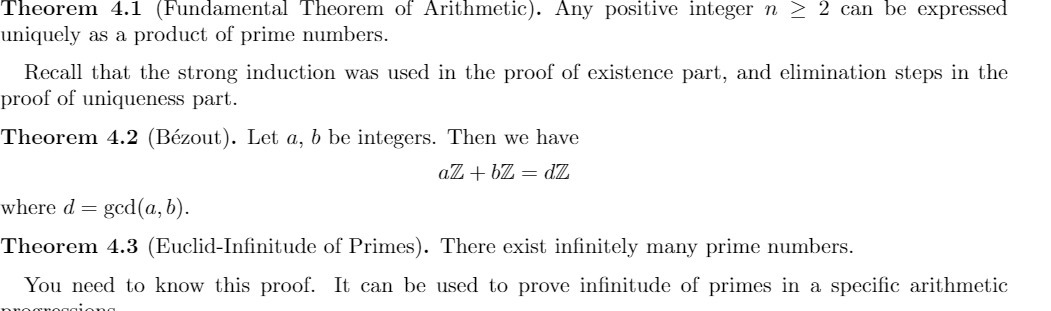 Theorem 4.1 (Fundamental Theorem of Arithmetic).
