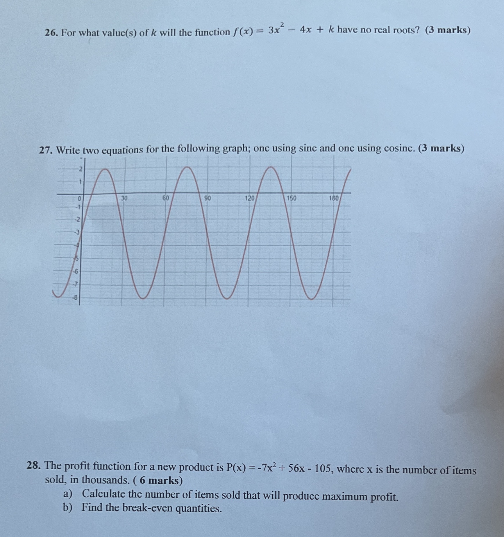 Please help me with 26,27,28. Thank you 26. For
