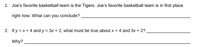 1. Joe's favorite basketball team is the