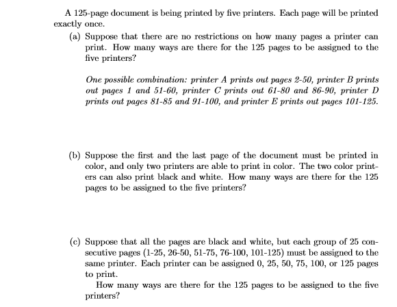How to answer these? A 125-page document is being
