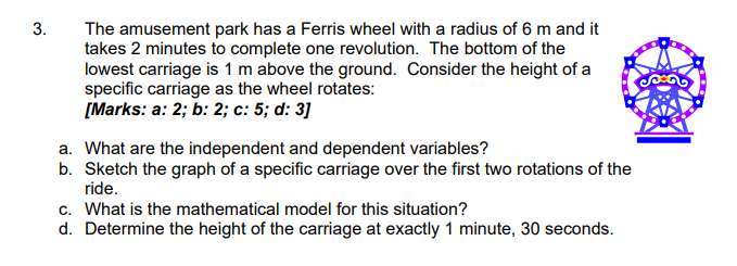 please do every partsand explain 3. The amusement