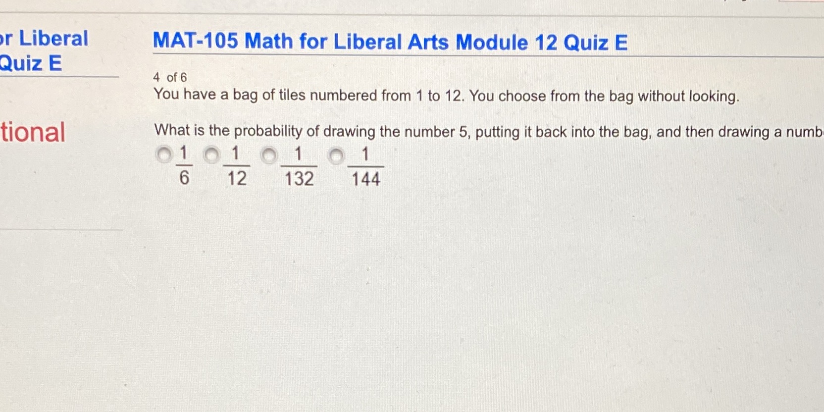 r Liberal MAT-105 Math for Liberal Arts Module 12