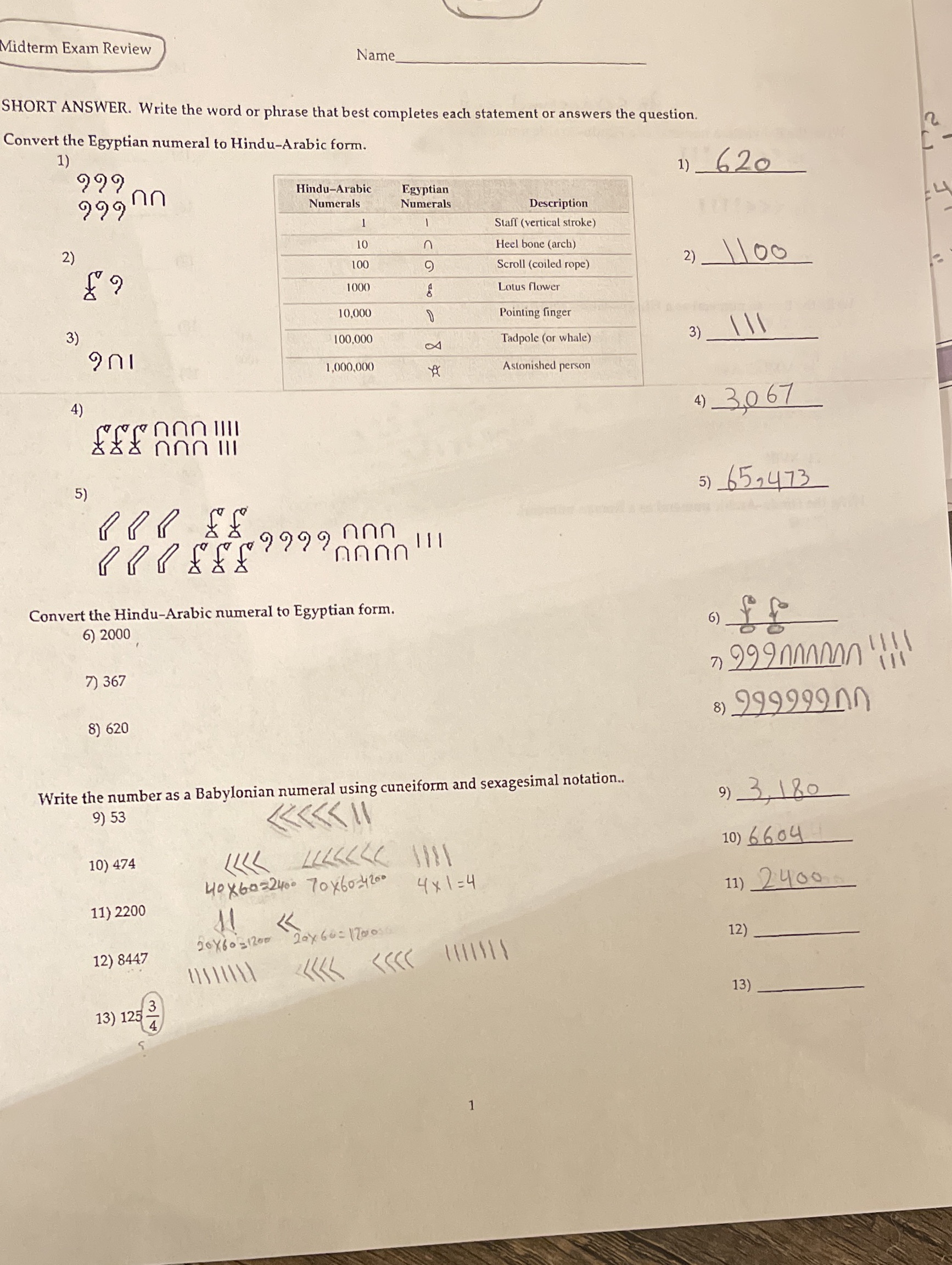 Please Re-write the answers in correct I answered