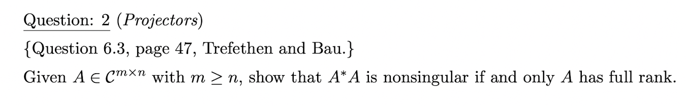 Use projectors information to solve Question: 2