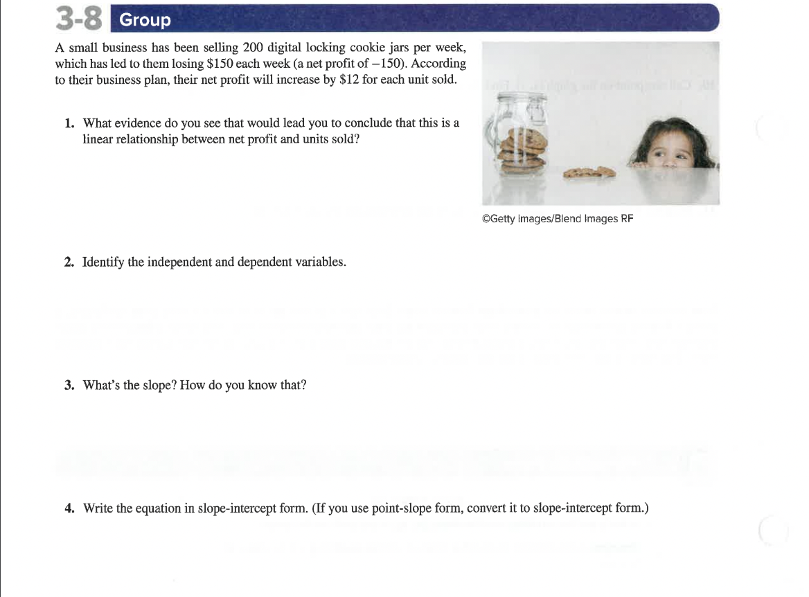 3-8 _ A small business has been selling 200