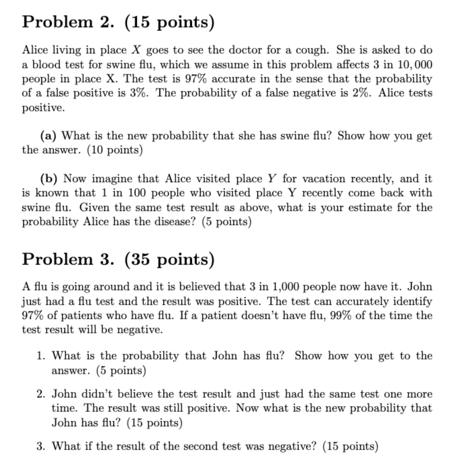 2. Instead of just giving the final answers,