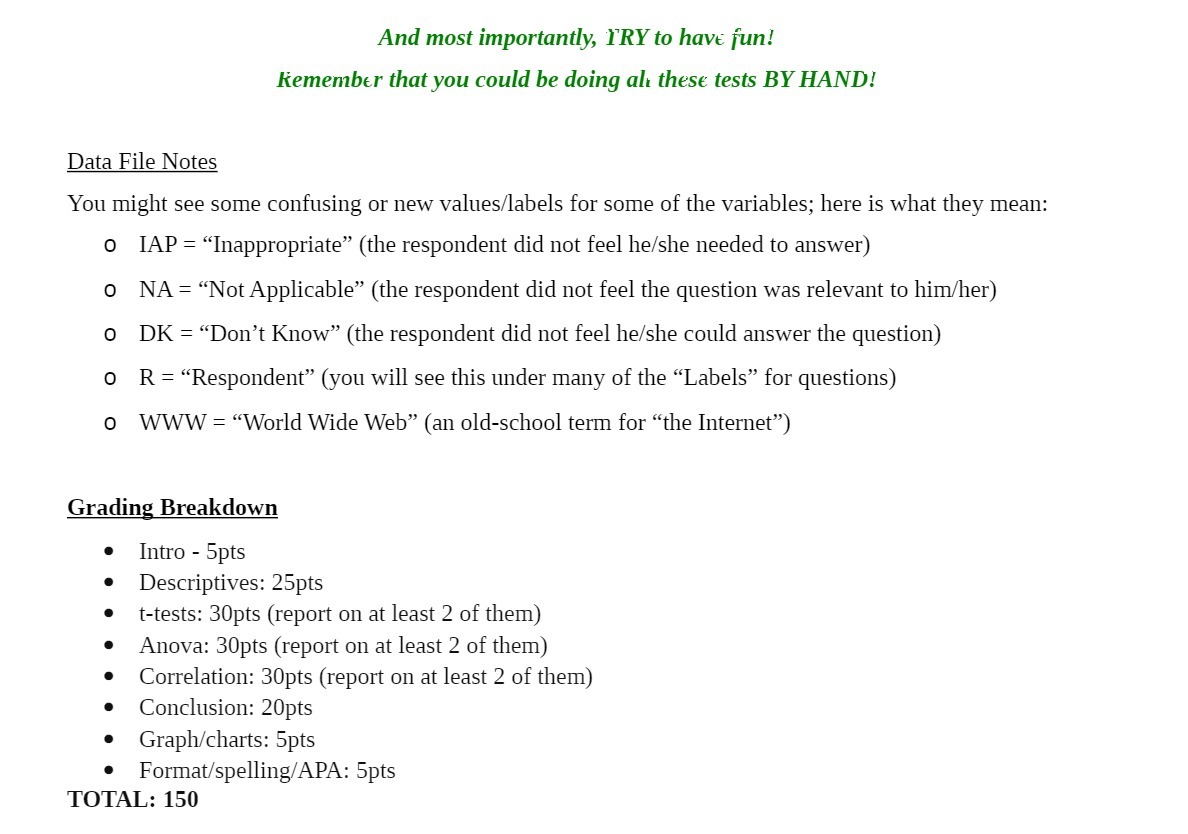 And most importantly, TRY to have fun! Remember