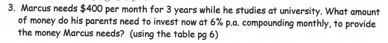 Please help me with this thanks 3. Marcus needs