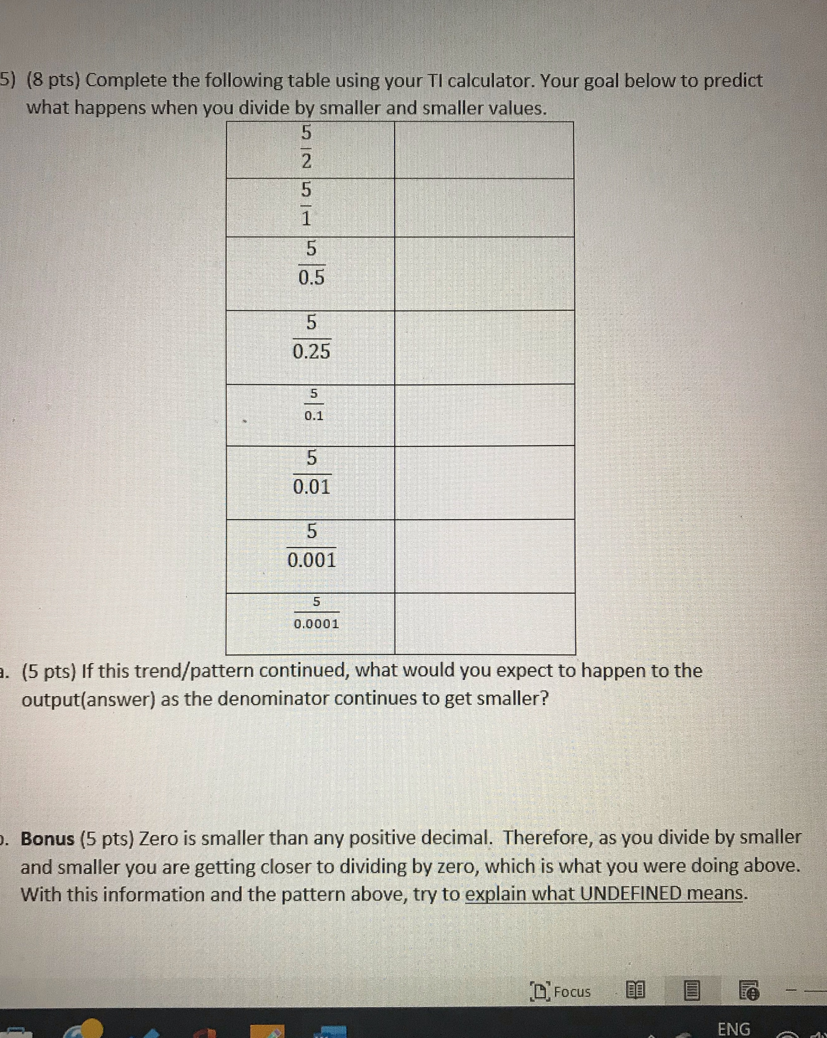 Need help to understand 5) (8 pts) Complete the