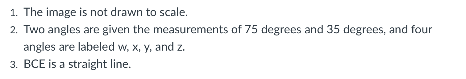 I need help figuring out how to solve angles w,