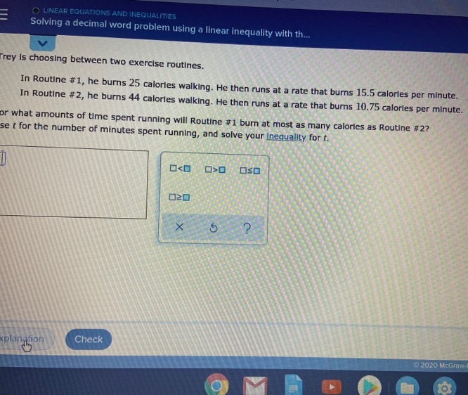 O LINEAR EQUATIONS AND INEQUALITIES Solving a