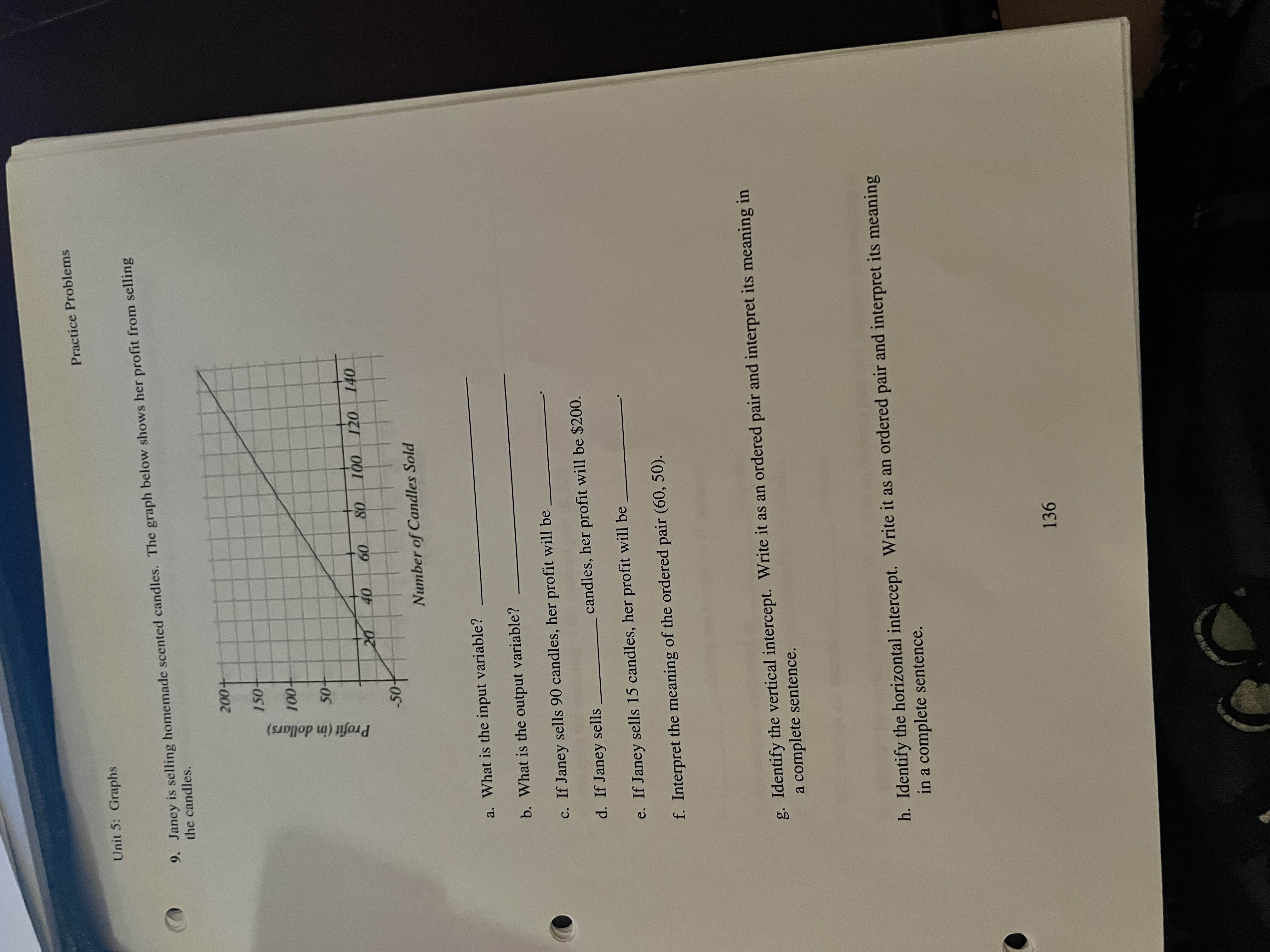 Nau Date Unit 5: Review Plot and label the