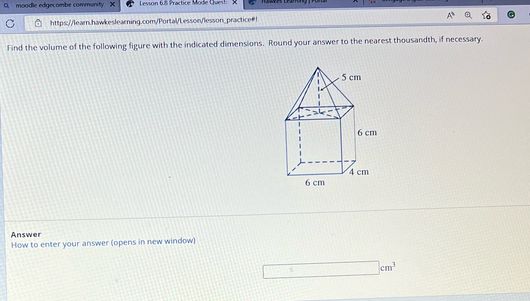 moodle edgecombe community X Lesson 6.8 Practice