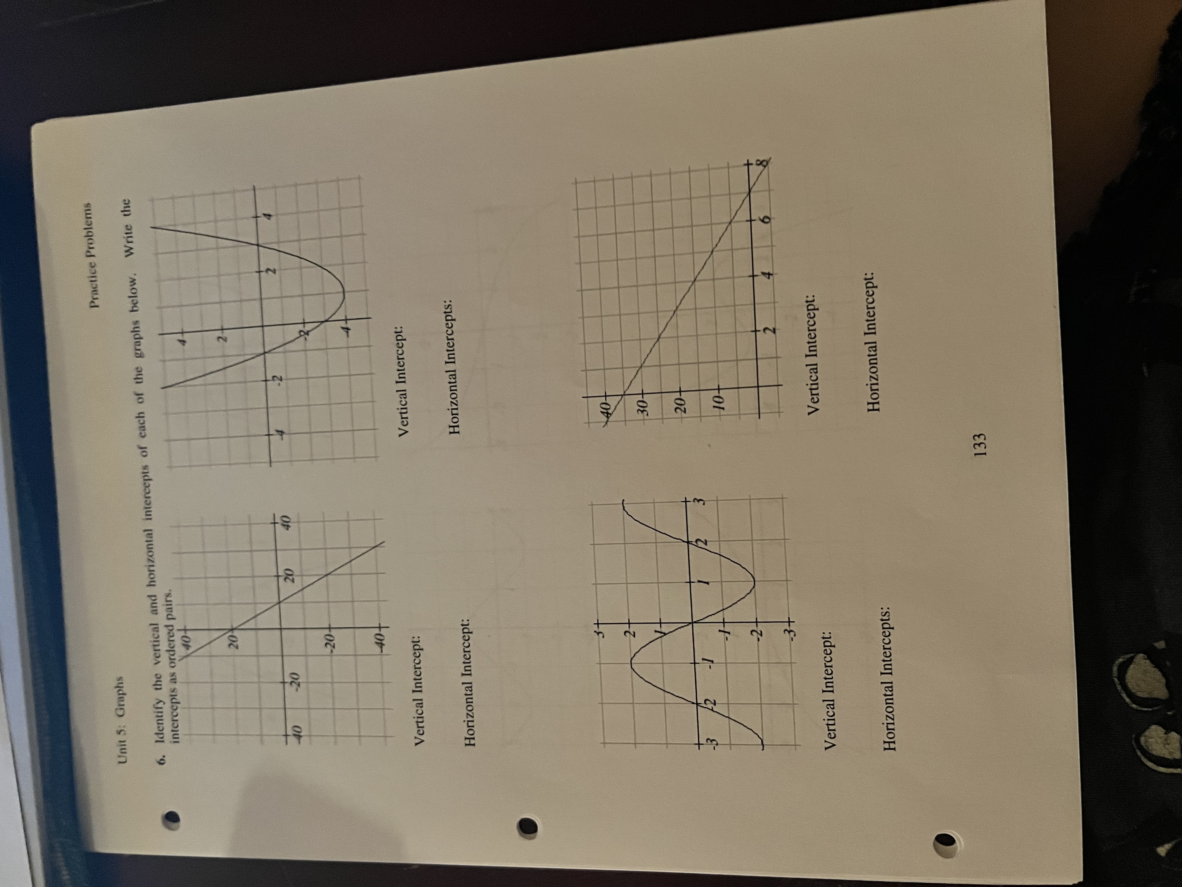 Nau Date Unit 5: Review Plot and label the