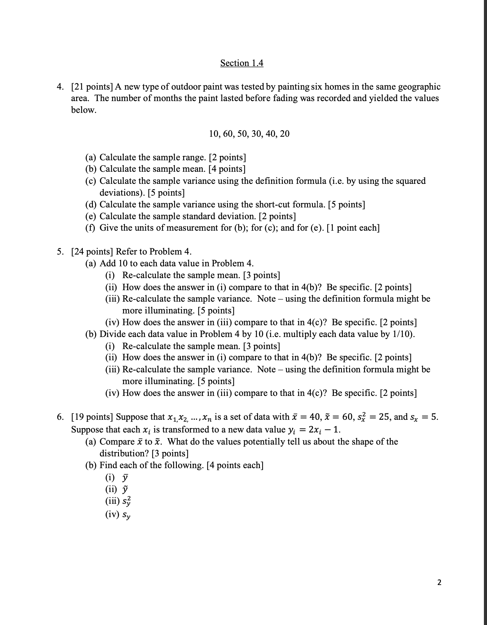 STAT 300 Assignment 1 (Chapter 1) Instructions On