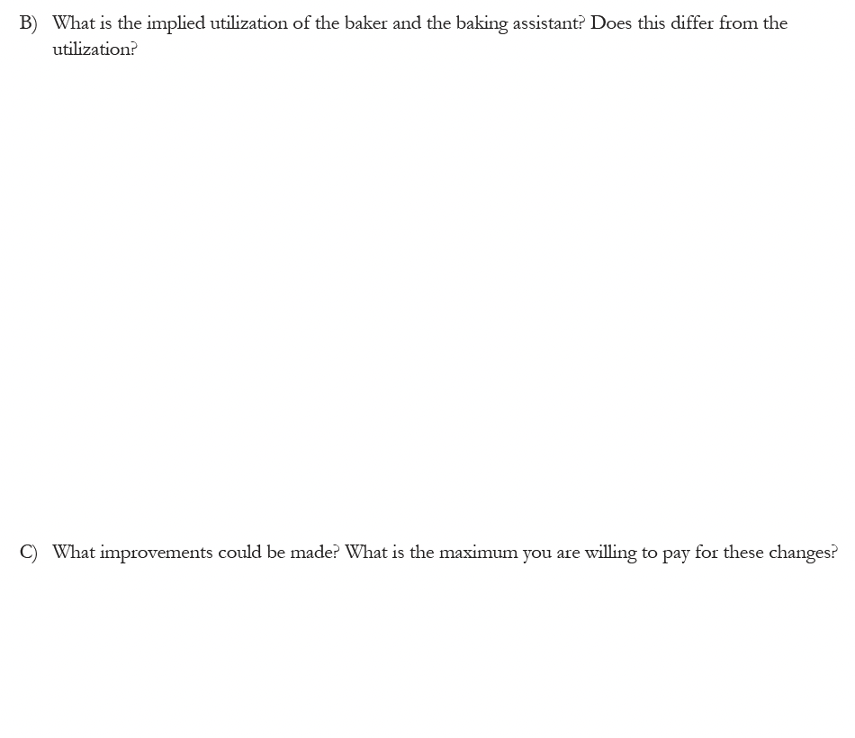 see images below Capacity Analysis Practice