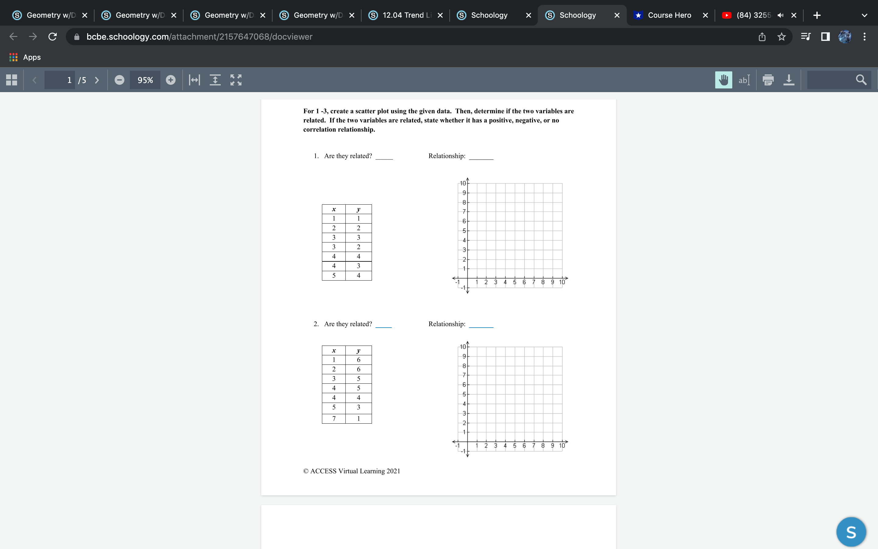 Geometry w/D X Geometry w/D X Geometry w/D X