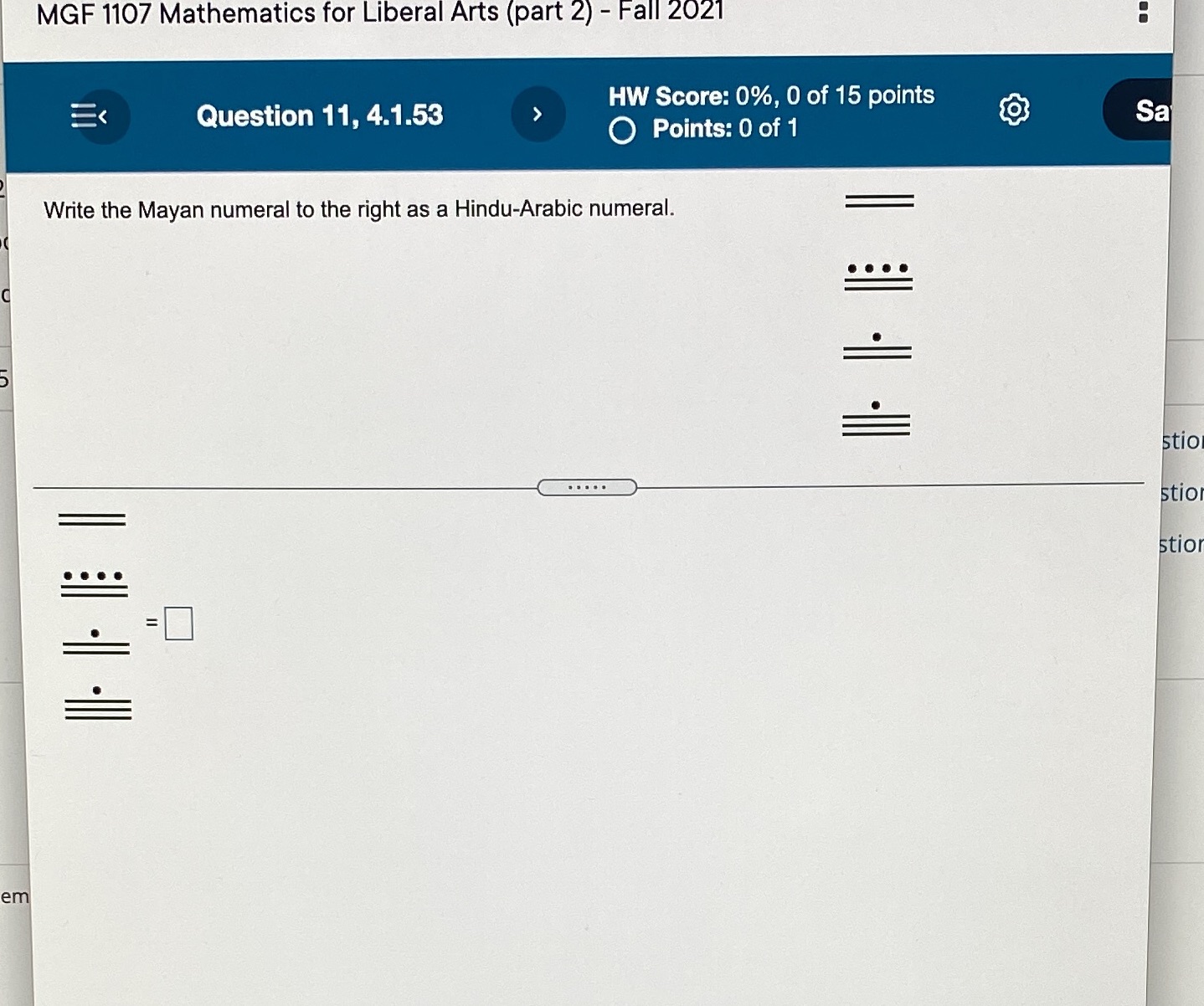 MGF 1107 Mathematics for Liberal Arts (part 2) -