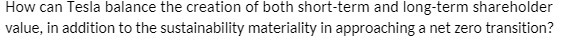 How can Tesla balance the creation of both