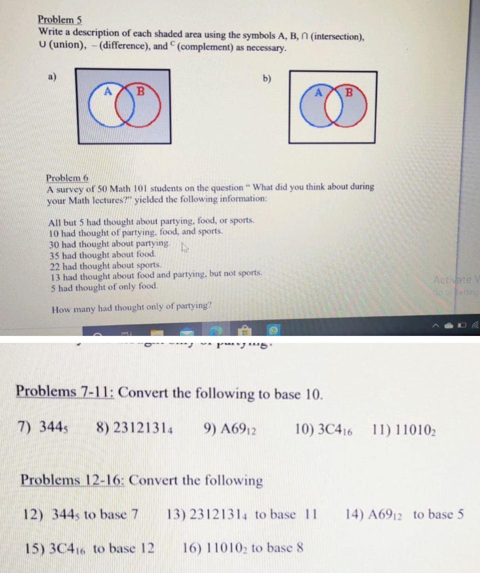 PLEASE SOLVE ALL THE PROBLEMS FROM 5 TO 16.