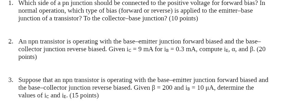 1. Which side of a pn junction should be