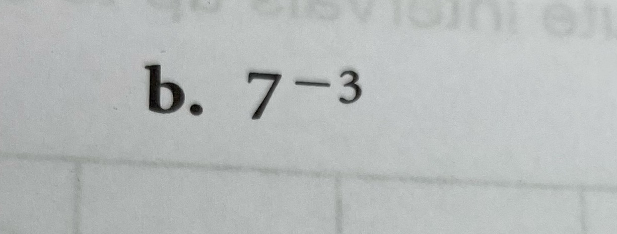 Rewrite each expression as a fraction without
