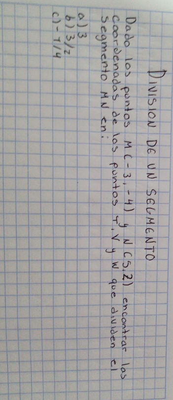 Can you help me please DIVISION DE UN SEGMENTO