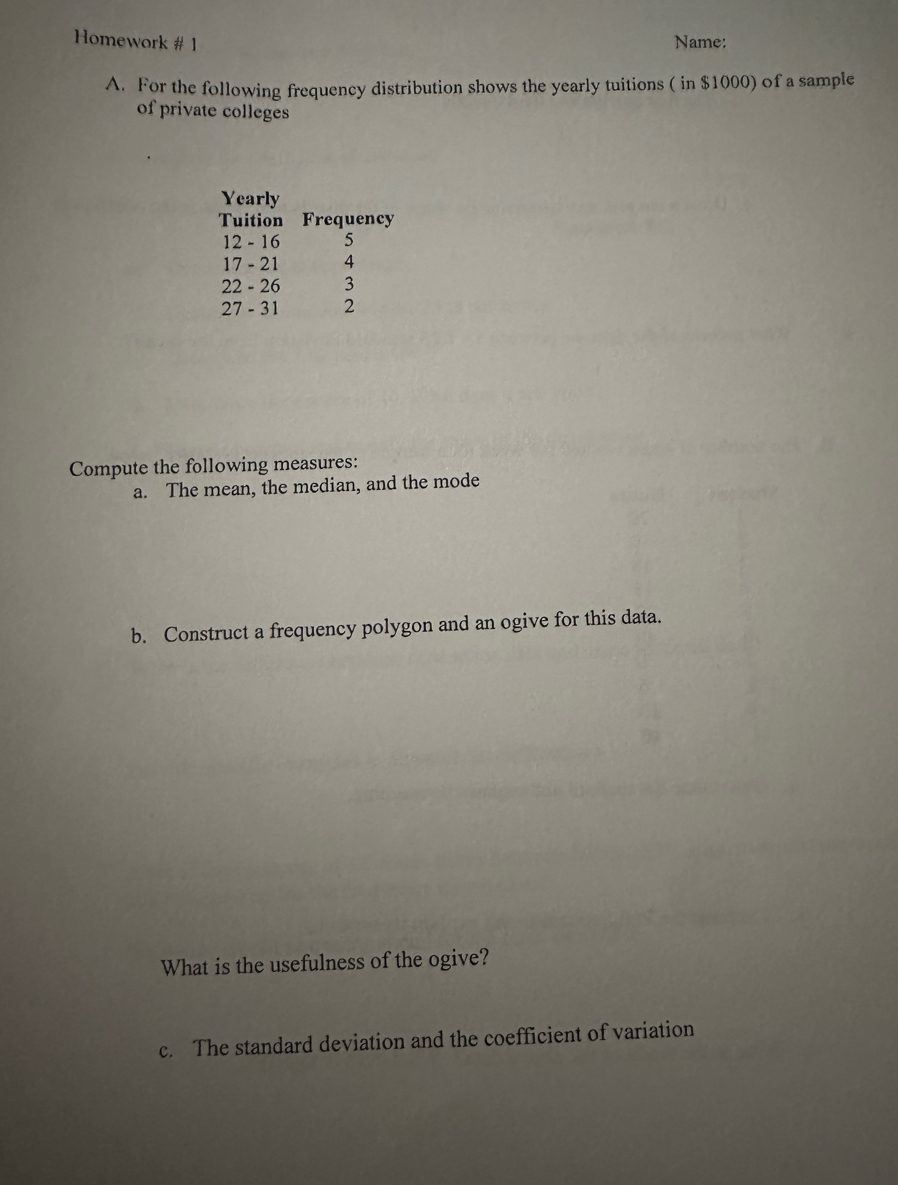 Pleason help with econ class. Its on statistics.