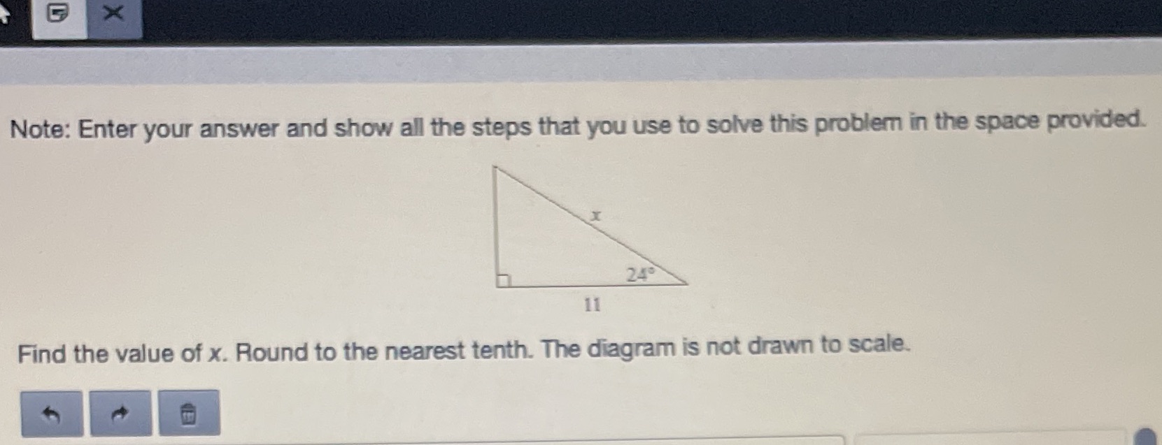 G X Note: Enter your answer and show all the