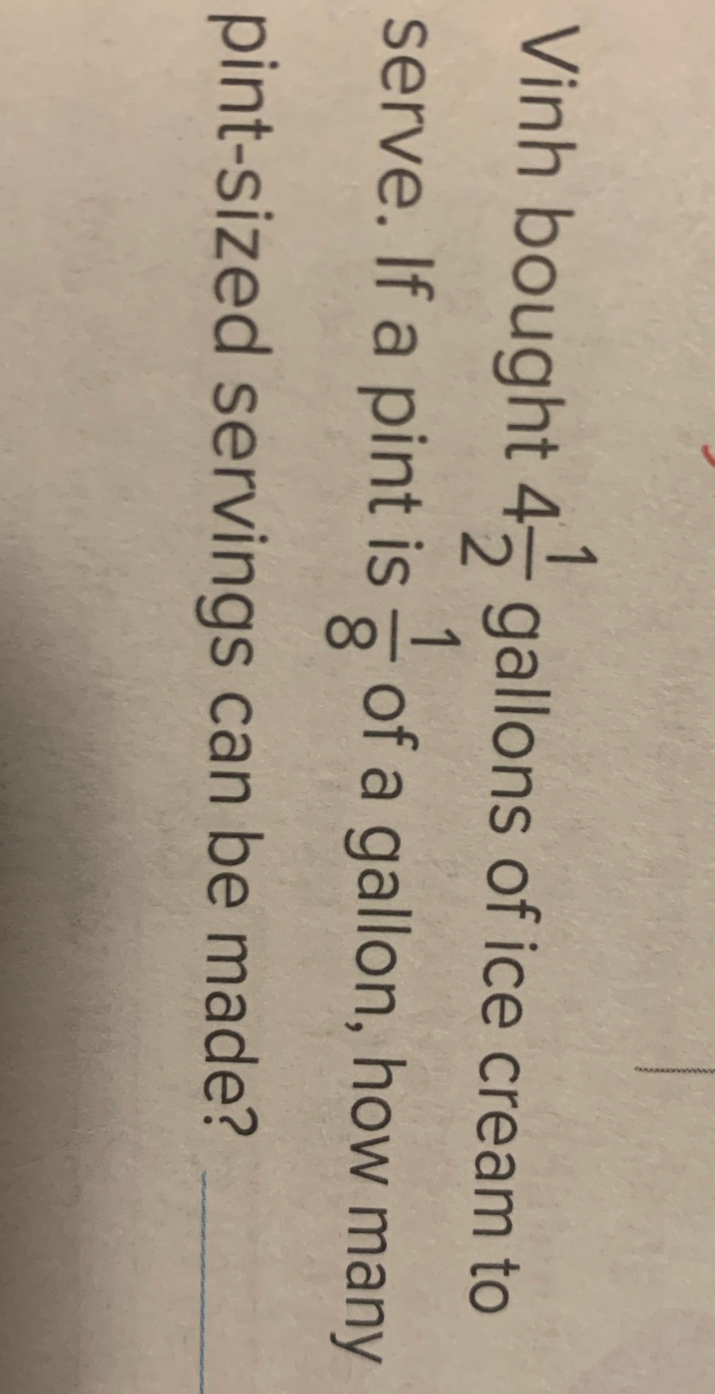 I cannot figure this out? ? Vinh bought 4-