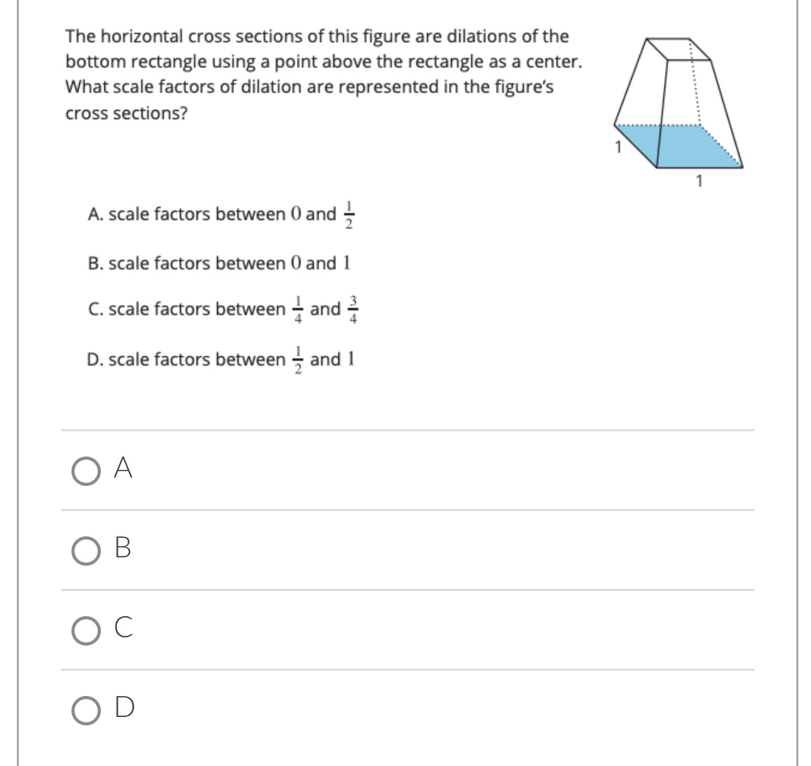 The horizontal cross sections of this gure are
