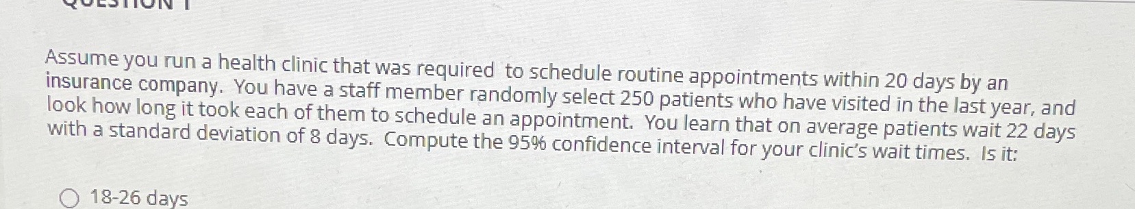 Assume you run a health clinic that was required