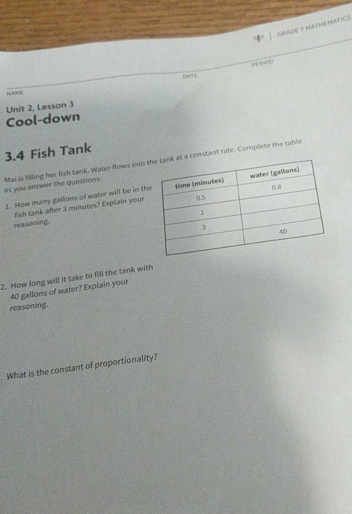 I just need help | GRADE 7 MATHEMATICS NAME