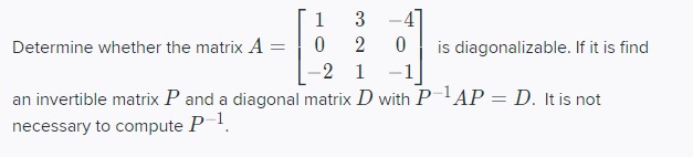 Determine whether the matrix A = 0 is