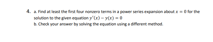 1'1. a. Find at least the rst four nonzero