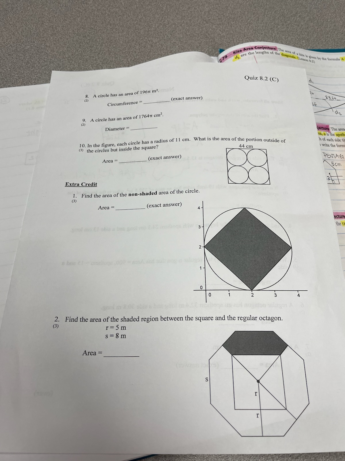 19 Kite Are lengthsture The area of a Visa to