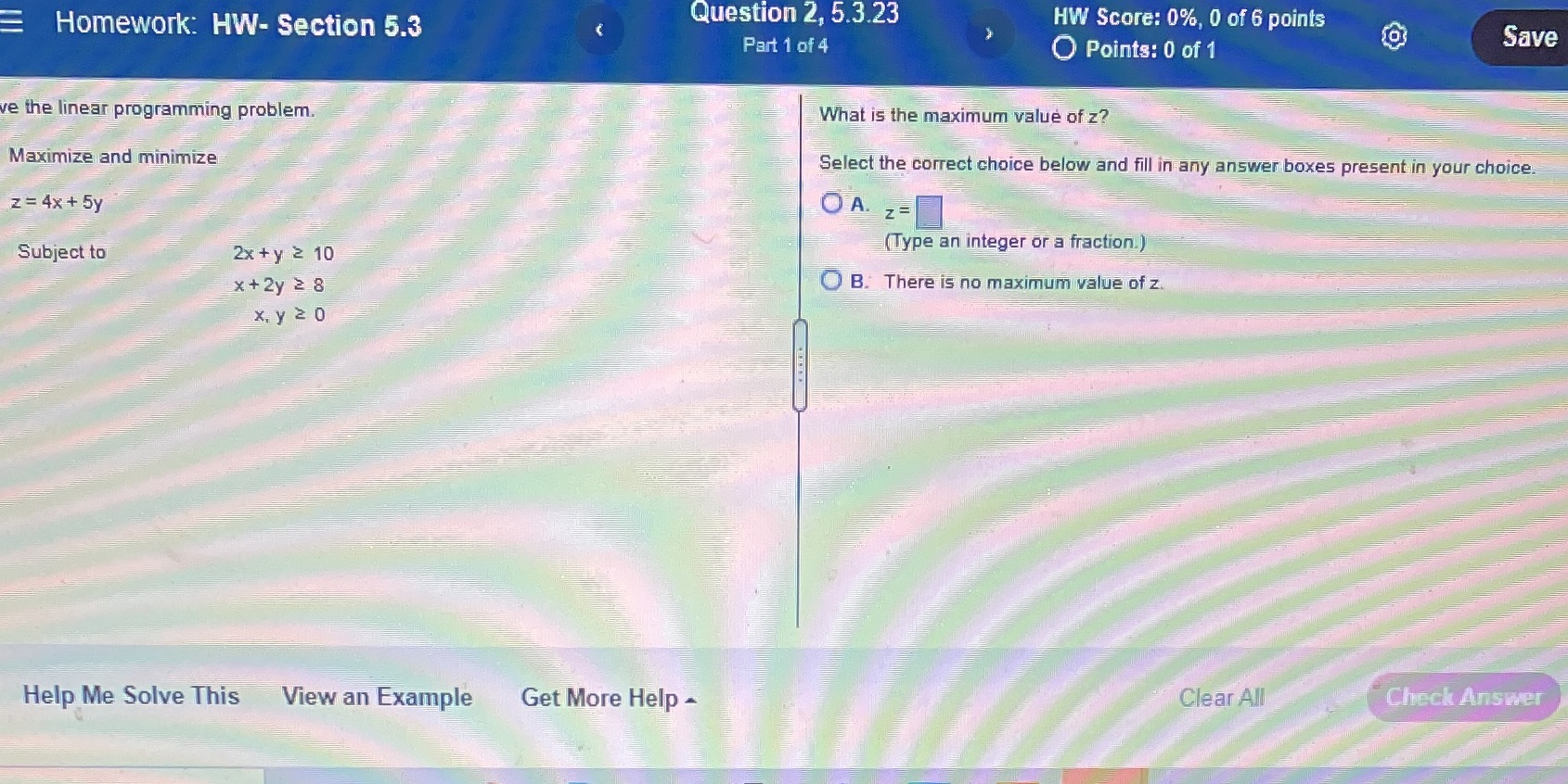 Homework: HW- Section 5.3 Question 2, 5.3.23 HW