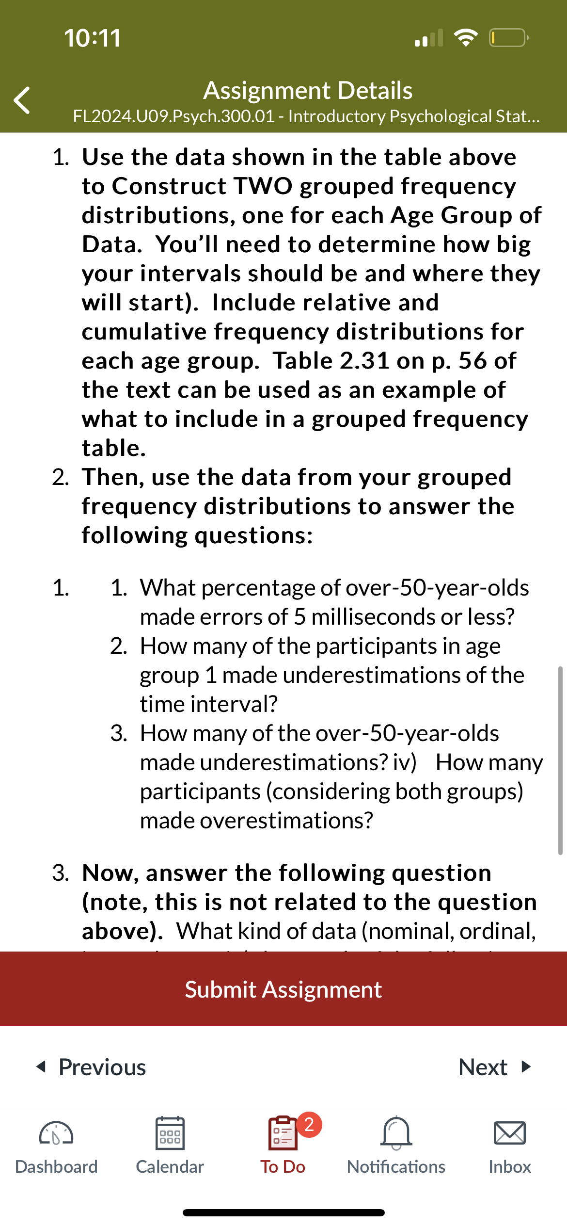 10:11 4 Assignment Details