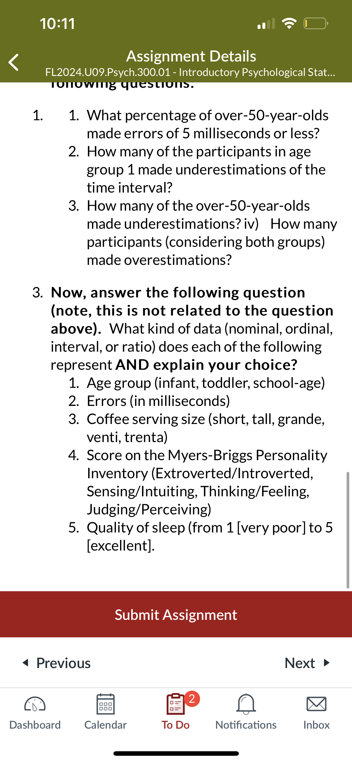 10:11 4 Assignment Details