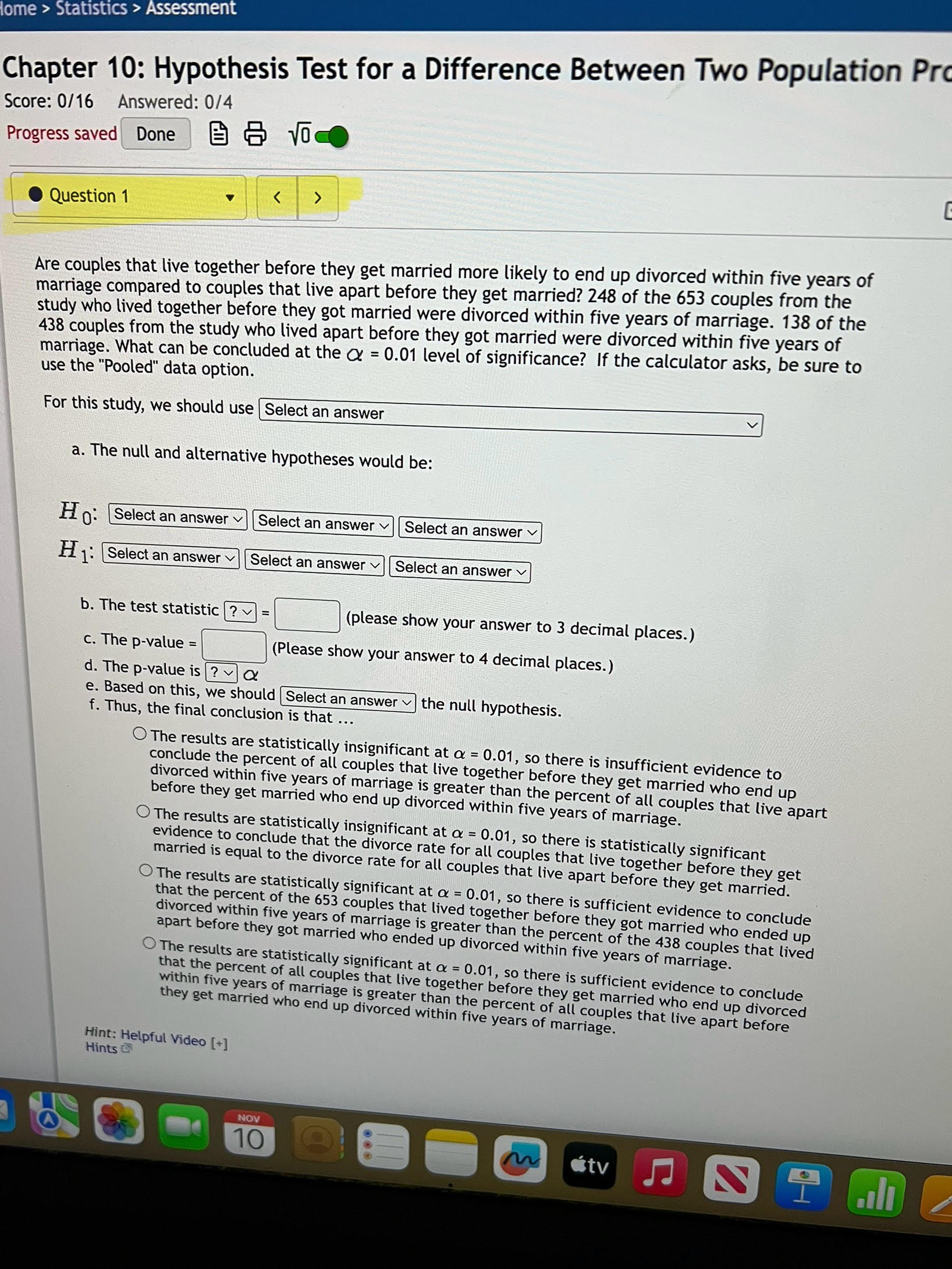Question 2 Is the average time to complete an