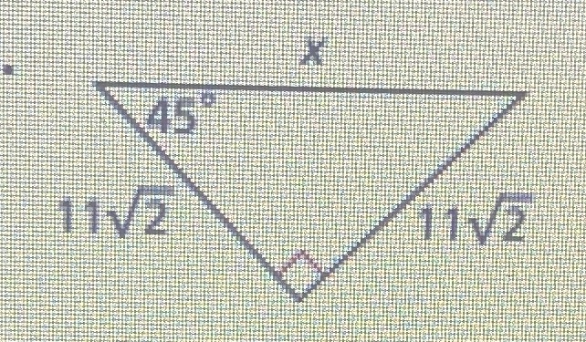 Find the value of x give the answer in simplest